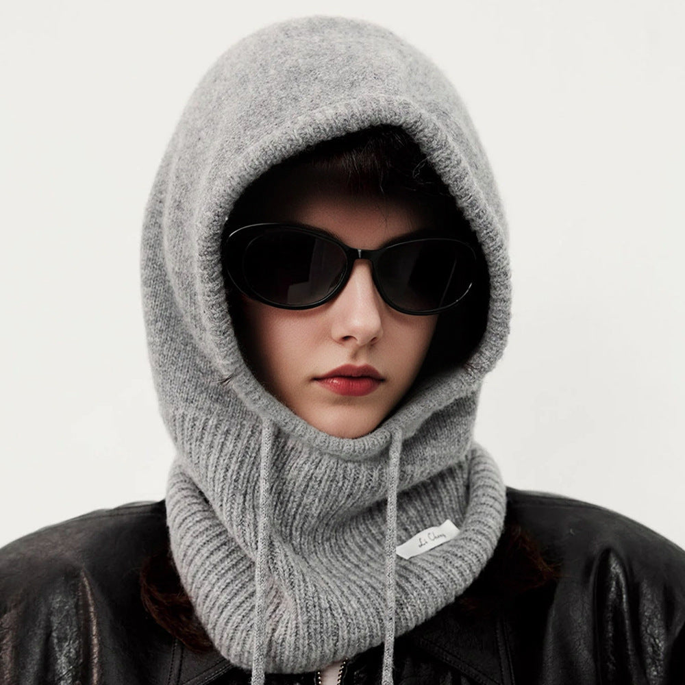 Cashmere Knitted Beanie With Earflaps