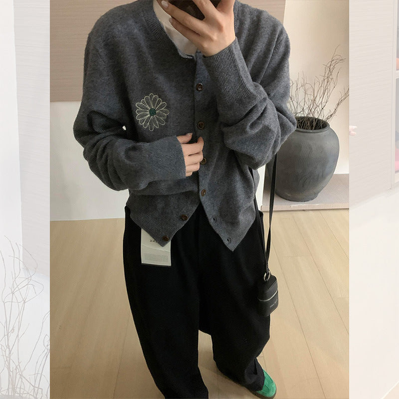 Early Autumn Idle Style Women Wear Sweater Cardigan Coat