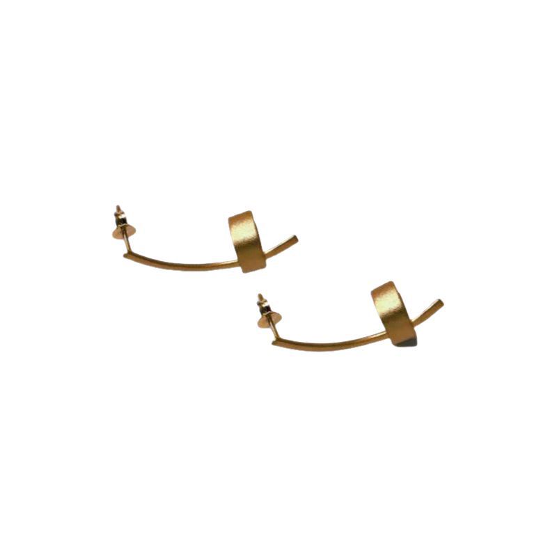 Womens Minimalist Geometric Stud Earrings