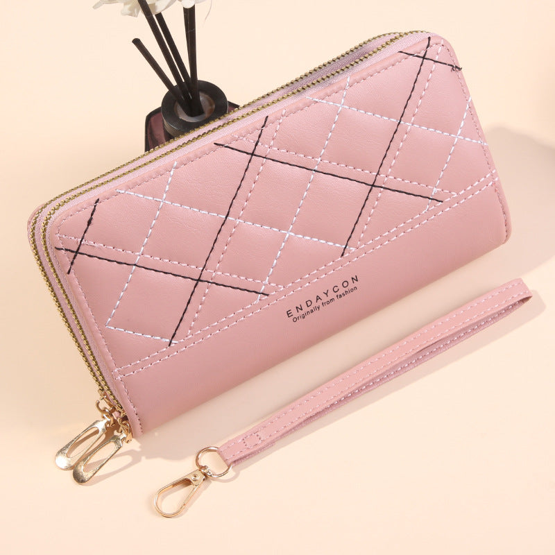 Women's Double Zipper Wallet Long Large Capacity