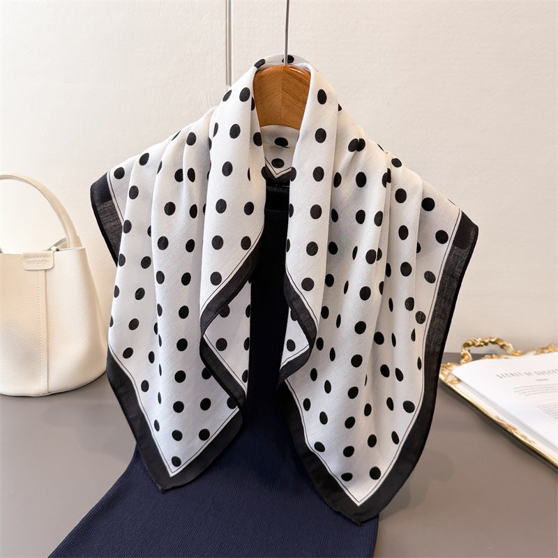 Women's Geometric Dot Herringbone Sunscreen Scarf