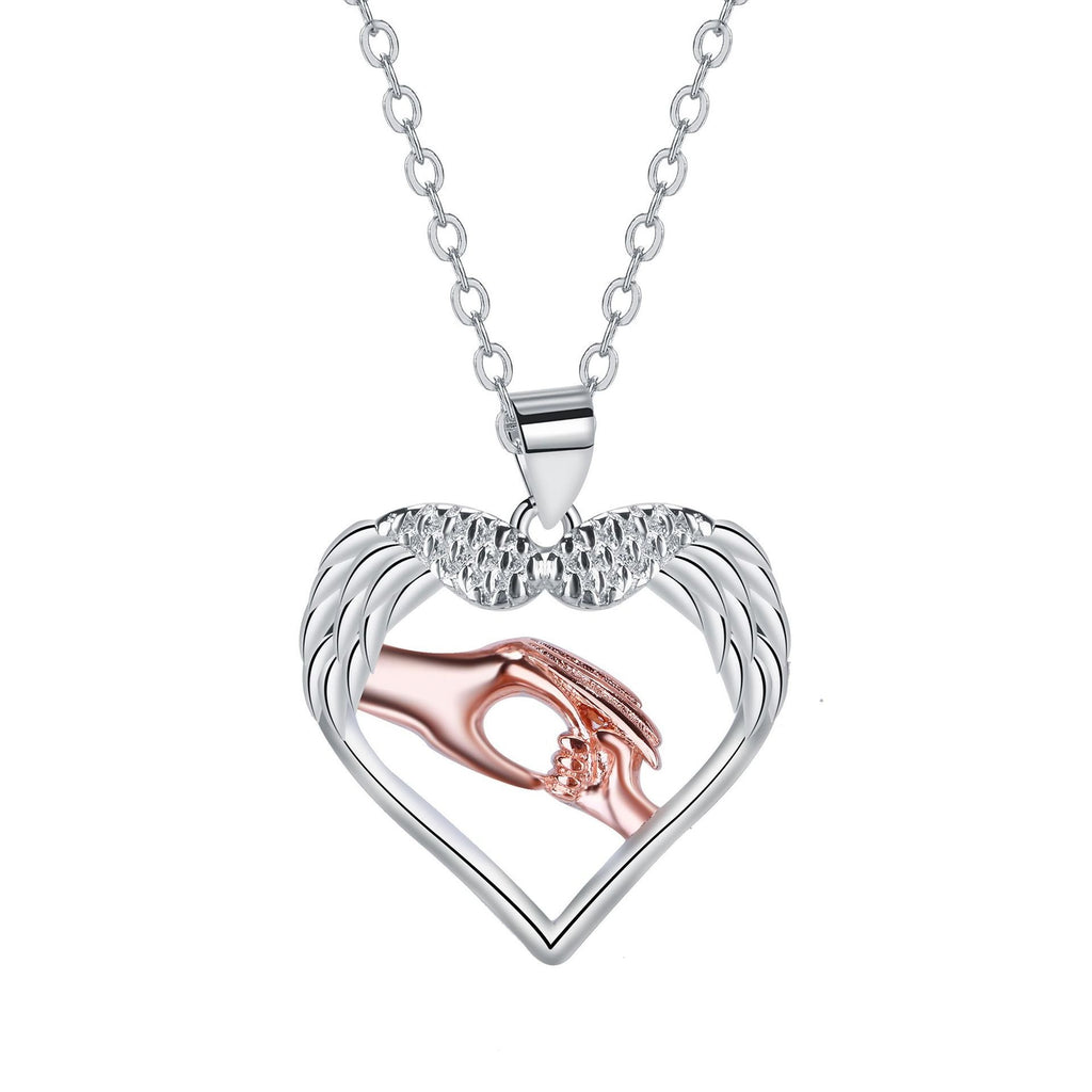 Original High-End Parent-Child Handshake Necklace