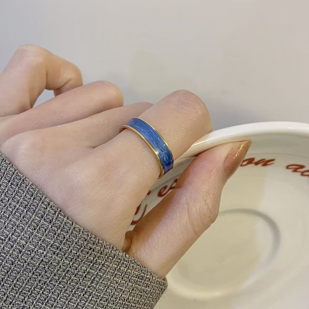 Elegant And Simple Plain Stainless Steel Ring