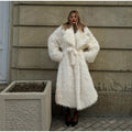 White Overknee Long Coat For Women