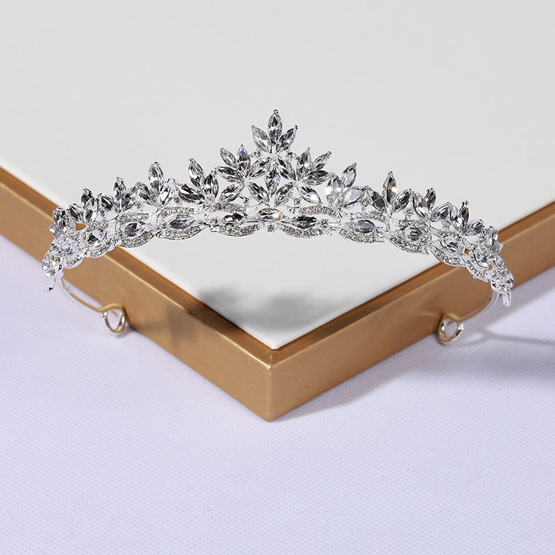 Retro Simple Elegant Crown Bridal Headdress Queen Crown Wedding Hair Accessories
