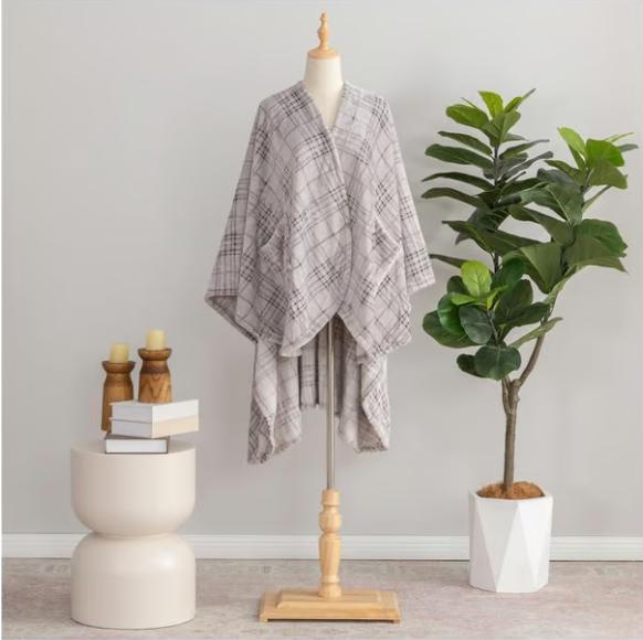 Plaid Scarf Women's Warm Striped Shawl