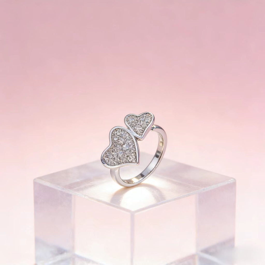 Stylish And Elegant Heart-shaped Ring For Women