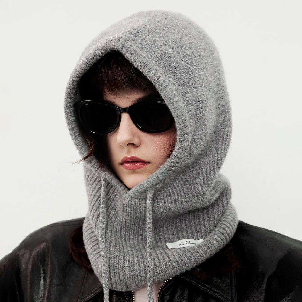 Cashmere Knitted Beanie With Earflaps