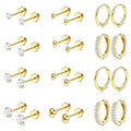 Stainless Steel Earring Set Niche Fashionable Stud Earrings In The Euro-American Instagram Style