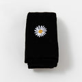 Baby Bottomed Pantyhose Small Daisy Embroidery