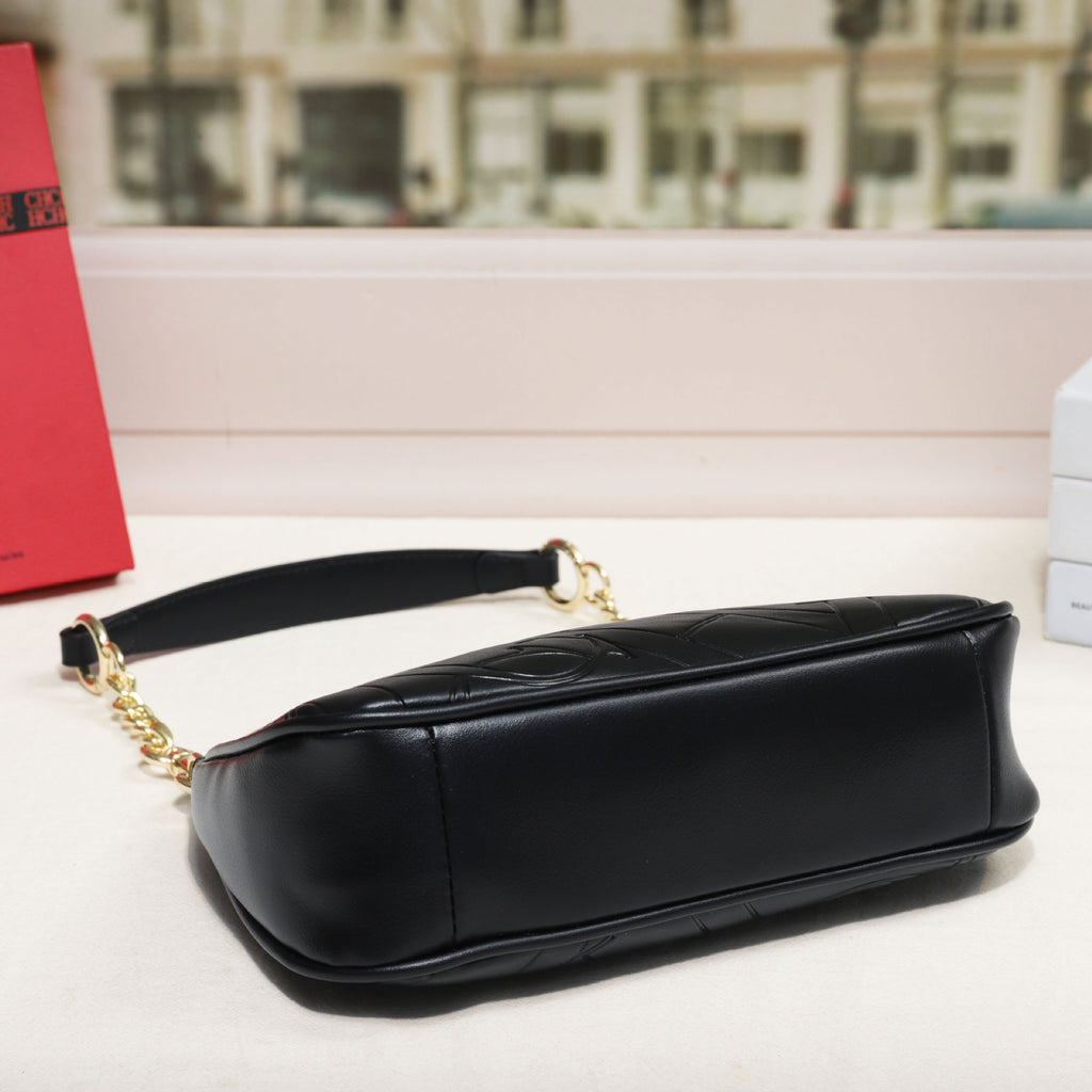 Embossed Letter Underarm Shoulder Crossbody Fashionable Trendy Womens Bag For Stylish Outfits