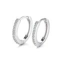 S925 Sterling Silver Earrings With Diamond Accents