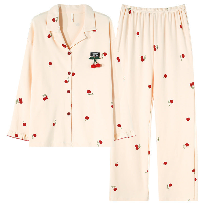 Fashion Personalized Double-sided Cotton Pajamas For Women