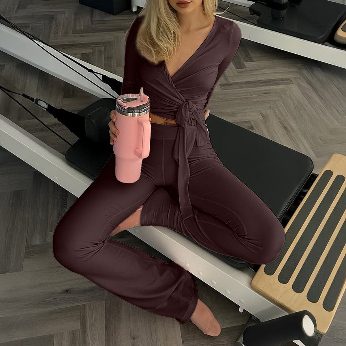 European And American Sports Style Two-piece Suit Women's Clothing