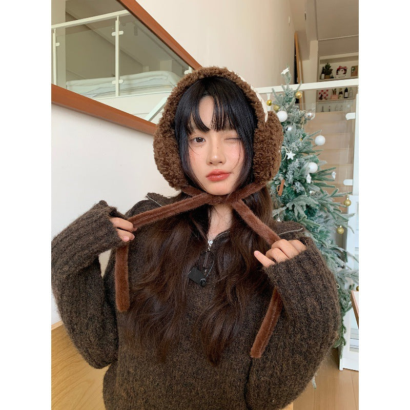 Womens Fleece Ear Warmers For Autumn And Winter Outdoor Cycling To Keep Ears Warm