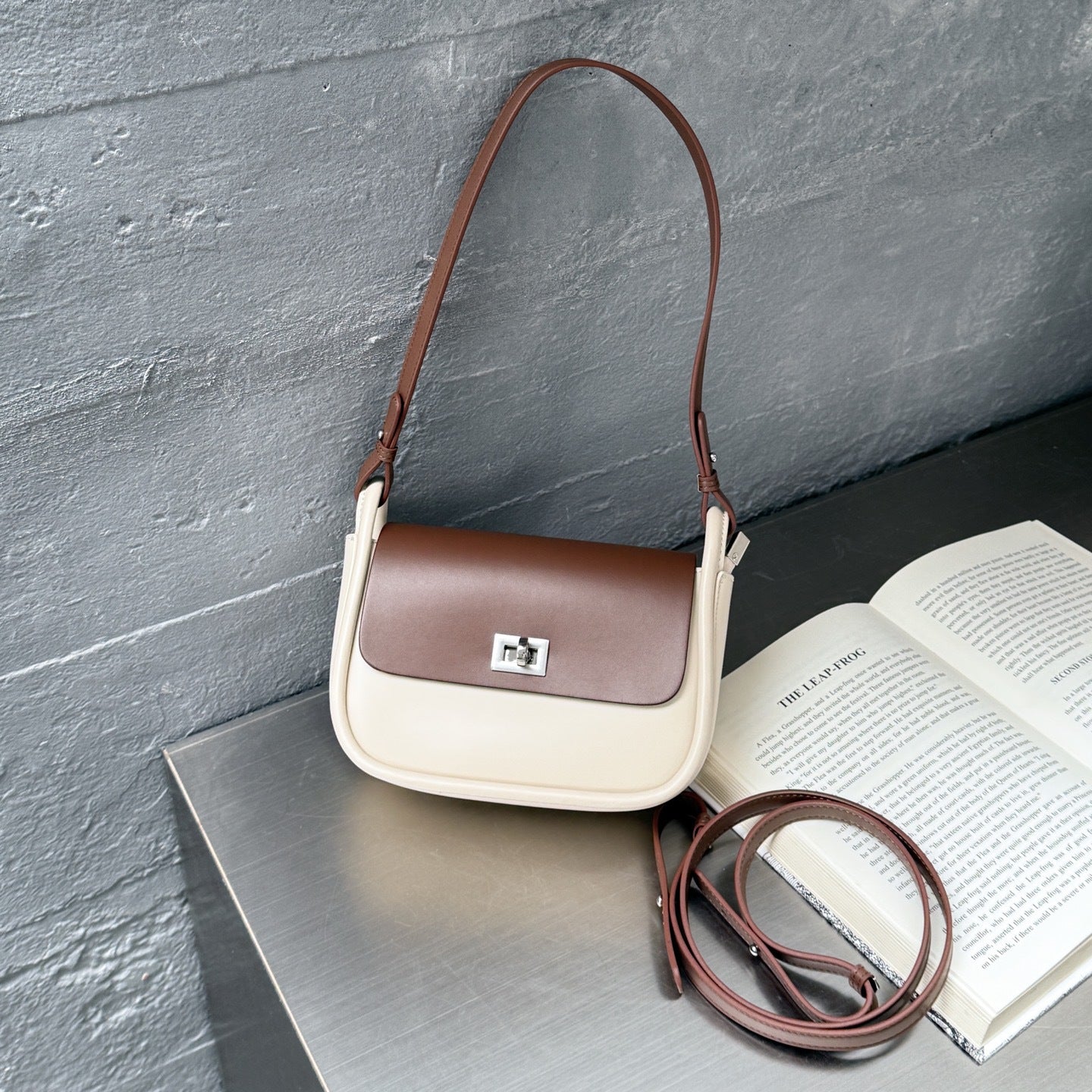 Cowhide Shoulder And Crossbody Bags As Well As Underarm Bags