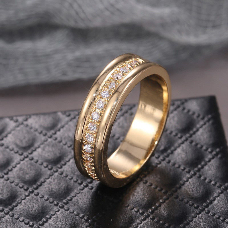 Minimalist Gold Copper-plated Trendy Ring