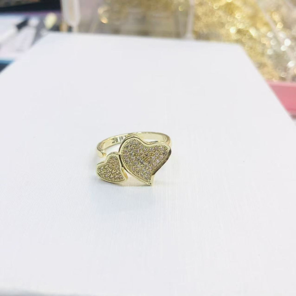 Stylish And Elegant Heart-shaped Ring For Women