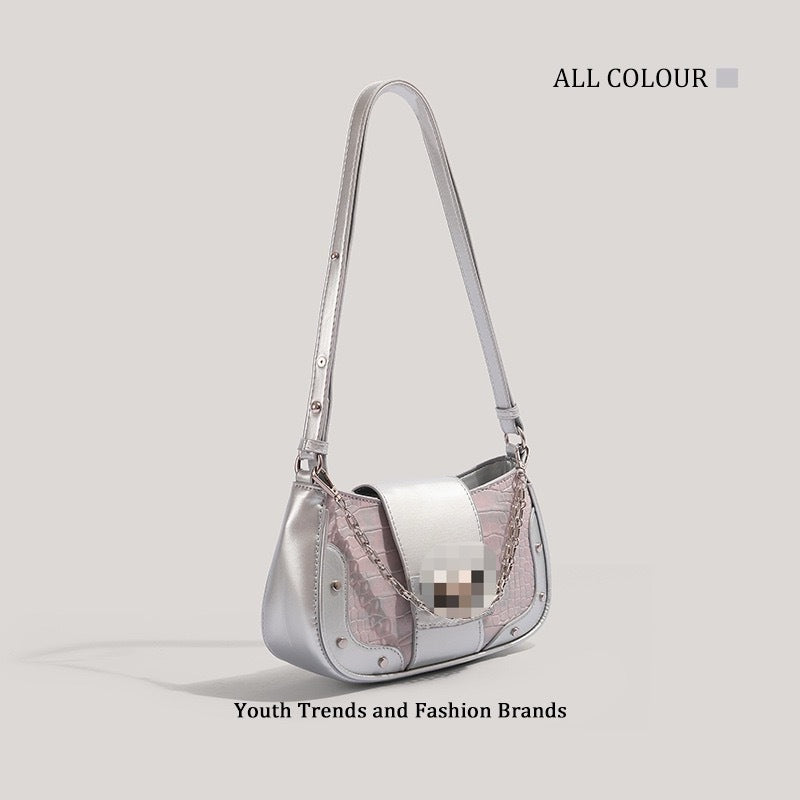 Fashionable Crossbody Shoulder Or Underarm Mini Square Bag