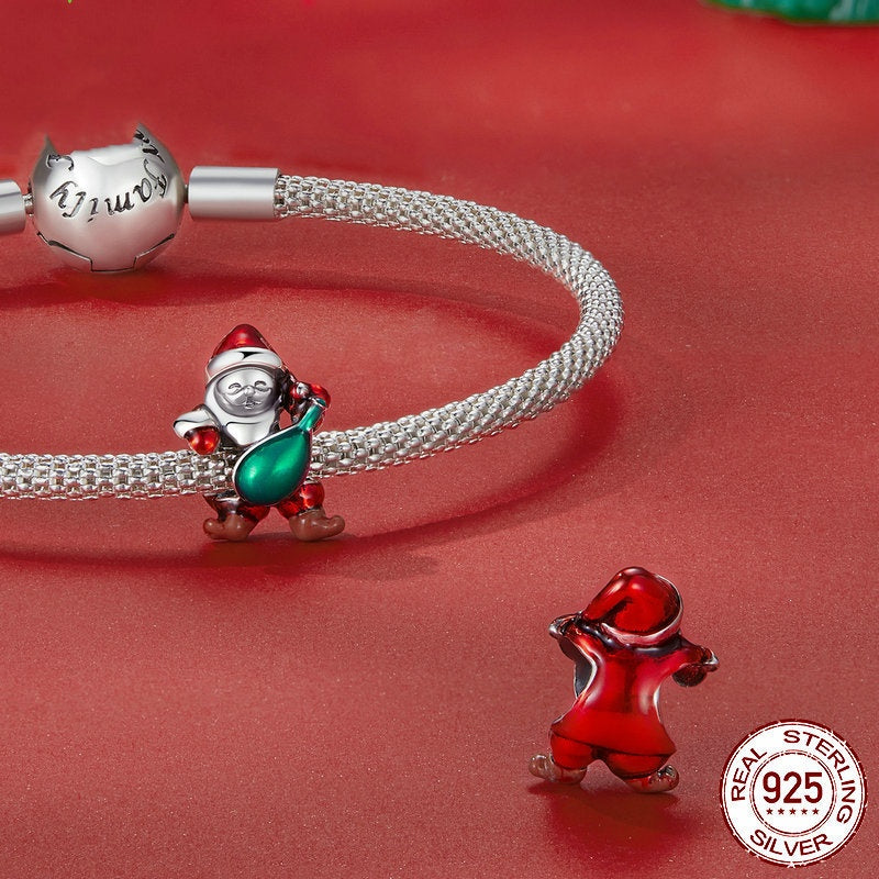 Santa Claus Diy Bracelet String Beads