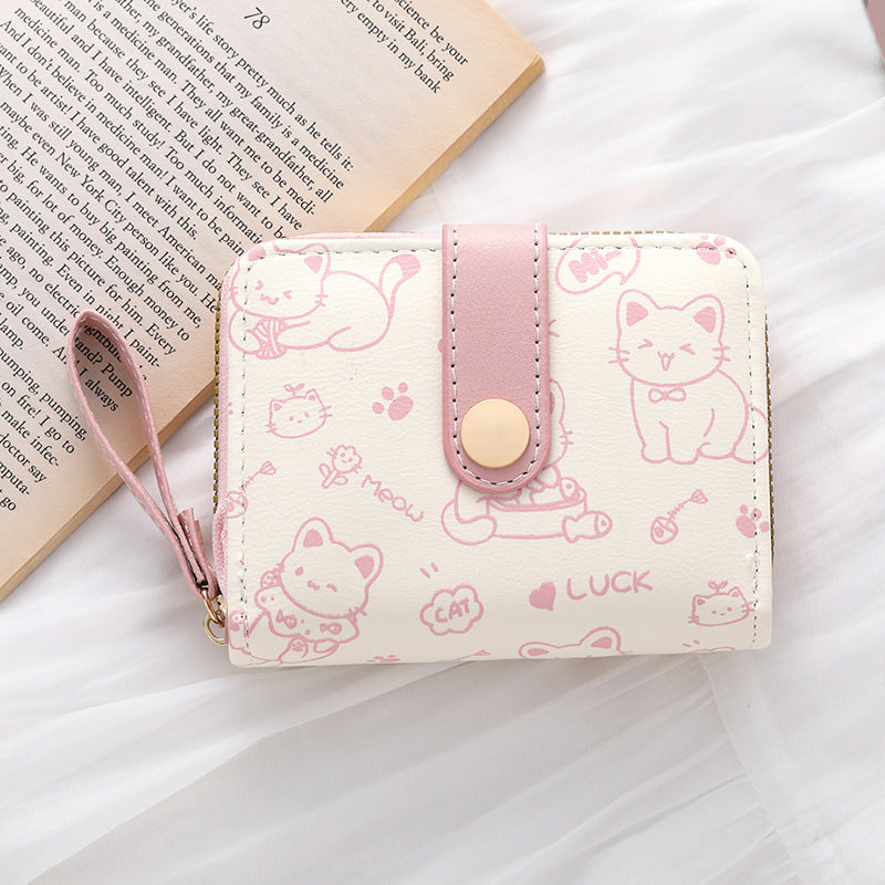 Simple And Cute Japanese-style Womens Clutch