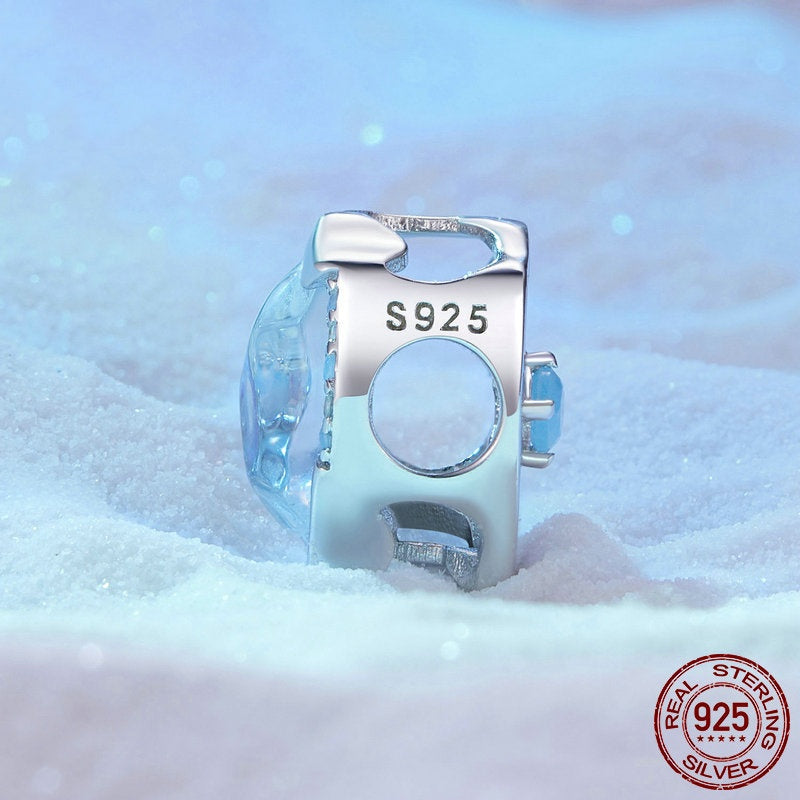 Ice And Snow Melting S925 Sterling Silver Diy Bracelet String Beads