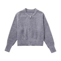 Zipper Knitted Bomber Jacket Sweater Coat