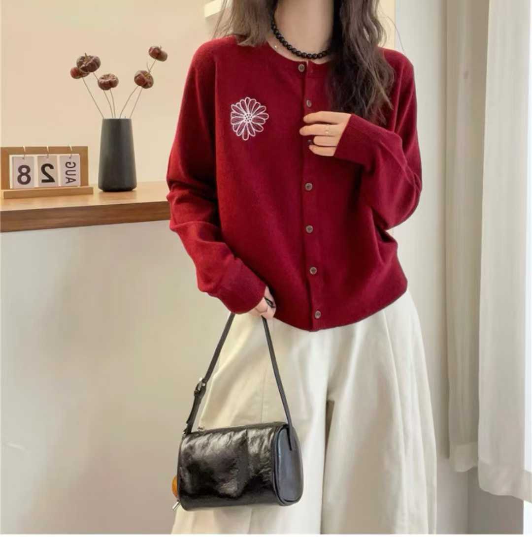 Early Autumn Idle Style Women Wear Sweater Cardigan Coat