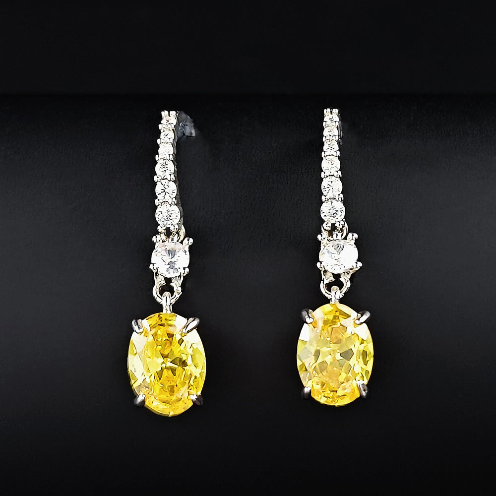 Fashionable Colored Diamond Earrings For Women