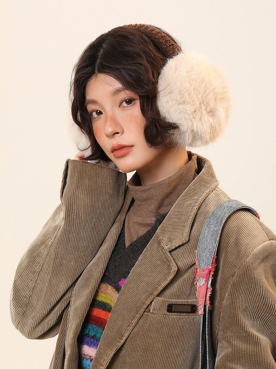 Womens Plush Warm Ear Muffs To Help Prevent Frostbite