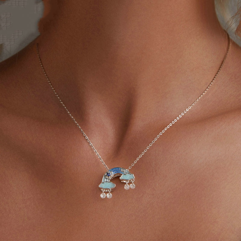 Ice And Snow Fairy Rainbow S925 Sterling Silver Diy Bracelet String Beads