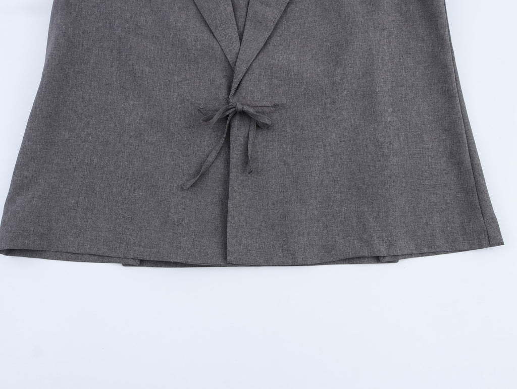 Small New Spring And Autumn Linen Minimalist Blazer