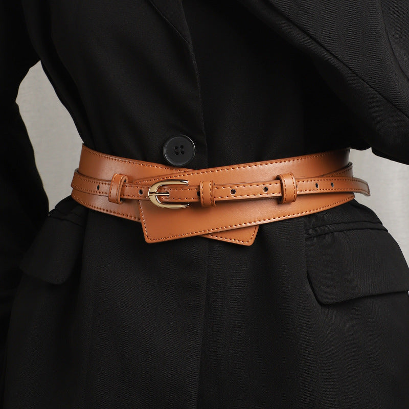 Suit Jacket Fashion Wide Waist Seal Belt