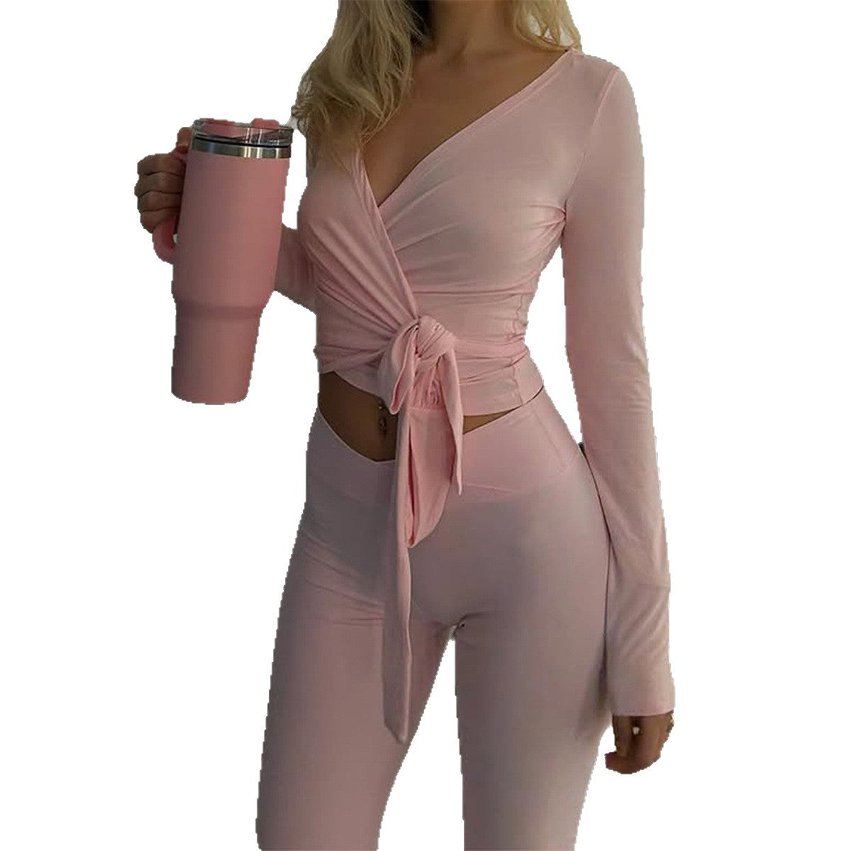 European And American Sports Style Two-piece Suit Women's Clothing