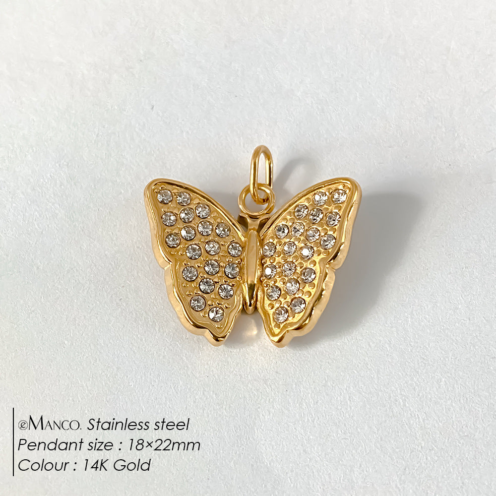 Butterfly Bracelet And Stud Earringsstylish