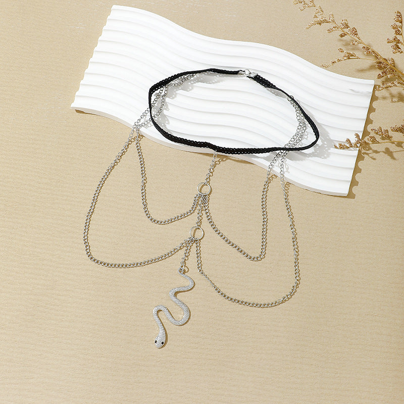 Simple Multi-layer Pearl Chain Leg Chain For Women