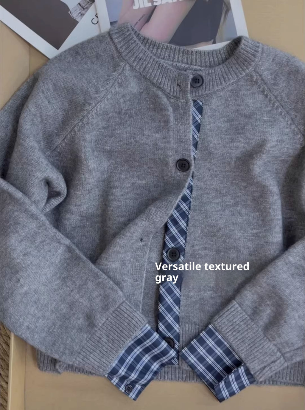 Autumn And Winter Korean Style High-grade Knitted Cardigan Coat For Women