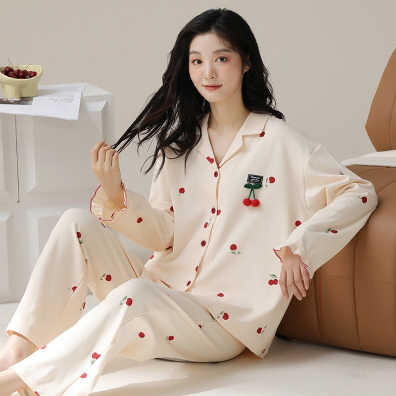 Fashion Personalized Double-sided Cotton Pajamas For Women