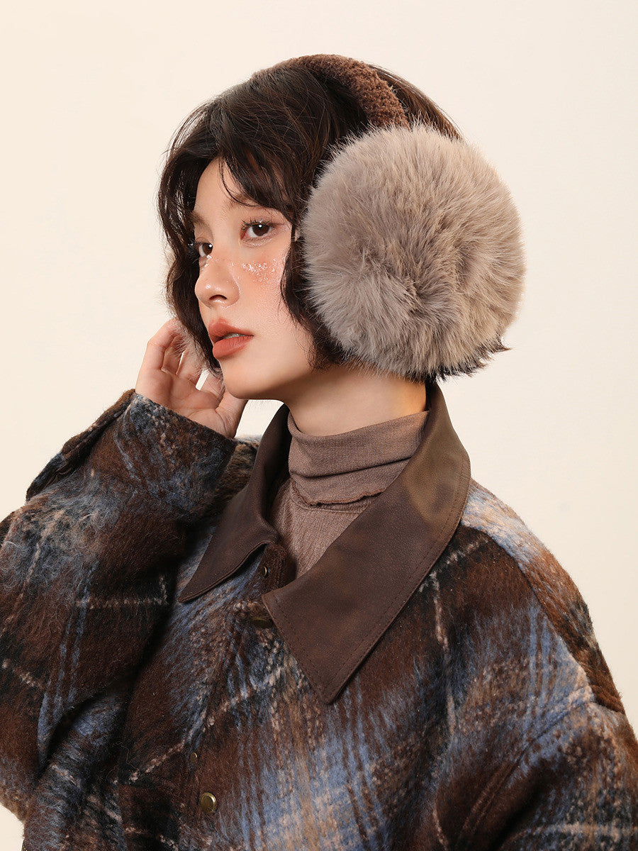 Womens Plush Warm Ear Muffs To Help Prevent Frostbite