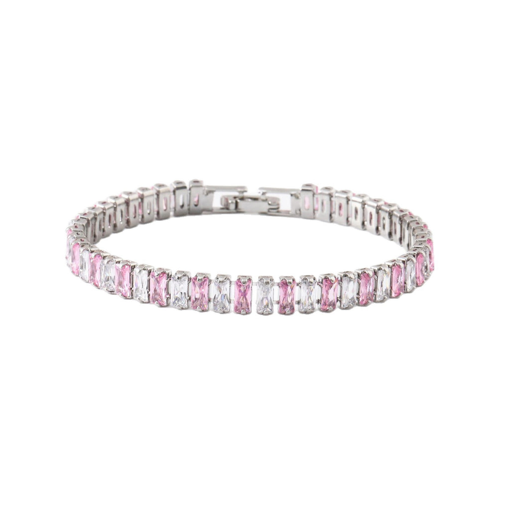 Womens European And American Hip-hop Crystal Bracelet With Polka-dot Zircon Embellishments