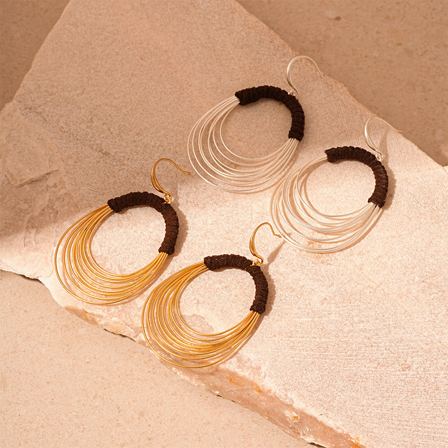 Exaggerated Multi-layer Circle Ear Hook