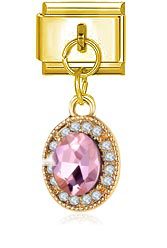 Italian-style Modular Gold Bracelet Accessory Pendant