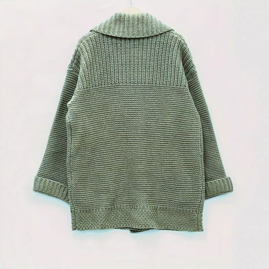 Elegant Polo Collar Plus Size Women's Coat