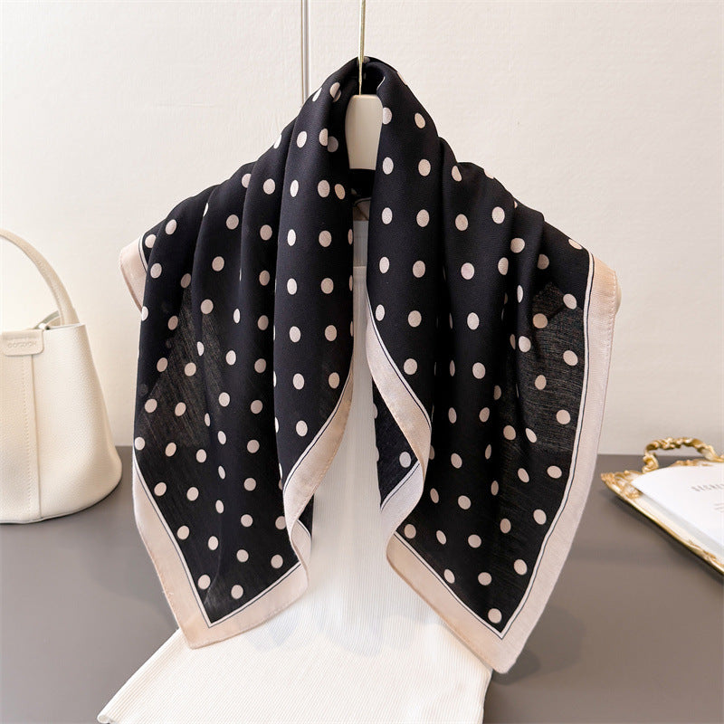 Women's Geometric Dot Herringbone Sunscreen Scarf