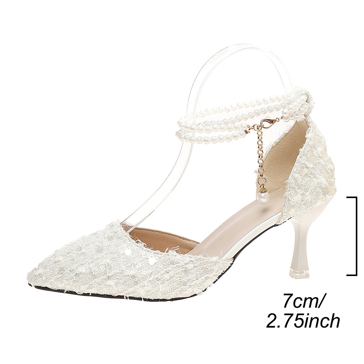 New Pointed Toe Low-cut Bowknot High Heels For Women