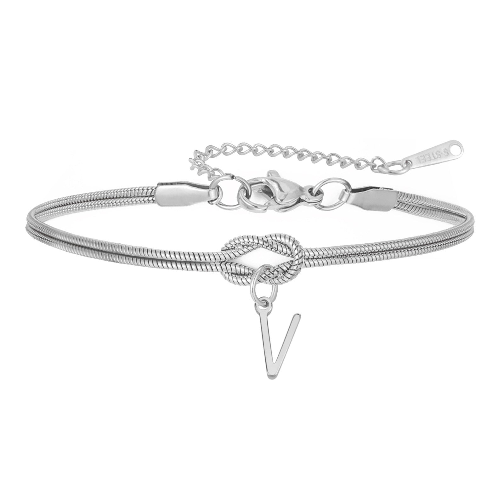 New Best-selling Wholesale 26-letter Handmade Knot Bracelets