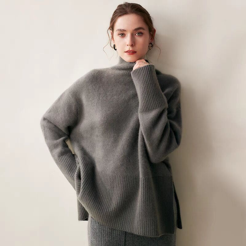Women's Turtleneck Sweater Loose-fitting Comfortable Sweater