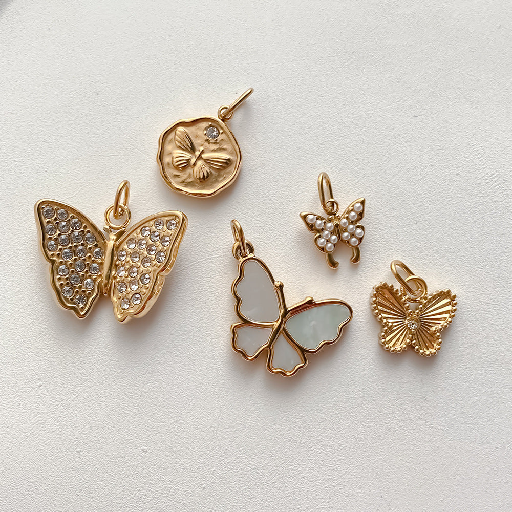 Butterfly Bracelet And Stud Earringsstylish