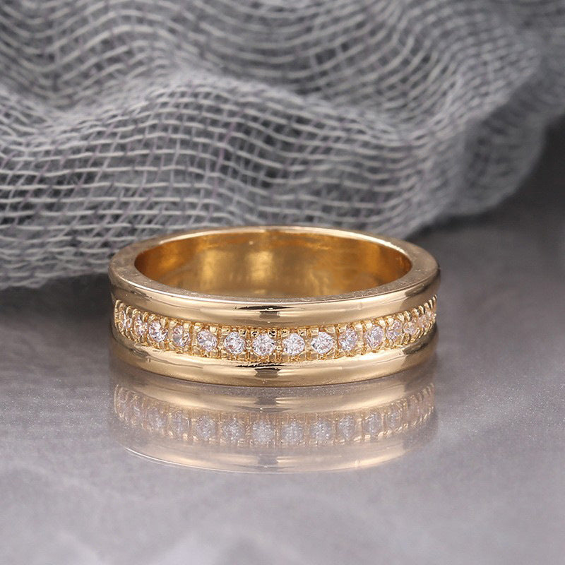 Minimalist Gold Copper-plated Trendy Ring