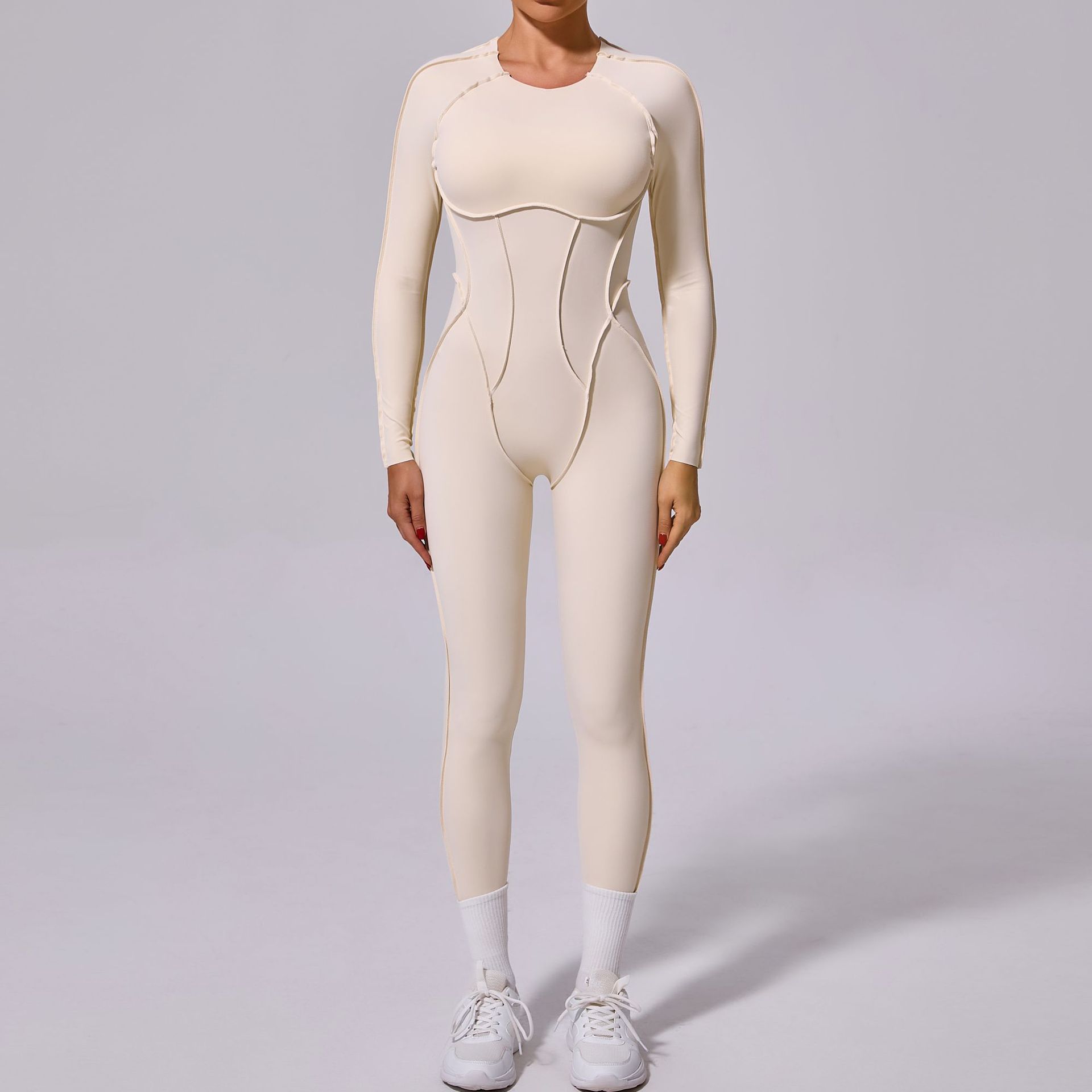 New Winter One-piece Sports Yoga Jumpsuit Backless Tight Jumpsuit